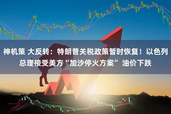 神机策 大反转：特朗普关税政策暂时恢复！以色列总理接受美方“加沙停火方案” 油价下跌